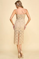Load image into Gallery viewer, Corset Midi Dress | ABND0679 | INSTOCK