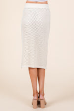 Load image into Gallery viewer, Open-Knit Sweater Cardigan Sweater Skirt Set | ABJT7500ABJB7501