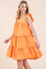 Load image into Gallery viewer, Ruffle Sleeve Mini Dress | ABSD7529