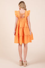Load image into Gallery viewer, Ruffle Sleeve Mini Dress | ABSD7529