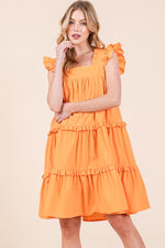Load image into Gallery viewer, Ruffle Sleeve Mini Dress | ABSD7529