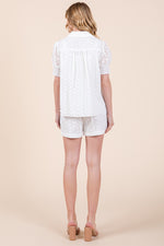 Load image into Gallery viewer, Embroidered Short Sleeve Shirt & Short SET | ABED7519
