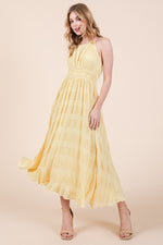 Load image into Gallery viewer, Tiered Ruffle Halter Dress | ABED7512