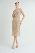 Load image into Gallery viewer, Corset Midi Dress | ABND0679 | INSTOCK