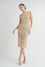 Load image into Gallery viewer, Corset Midi Dress | ABND0679 | INSTOCK
