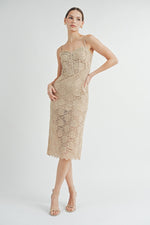 Load image into Gallery viewer, Corset Midi Dress | ABND0679 | INSTOCK