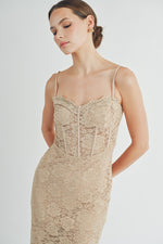 Load image into Gallery viewer, Corset Midi Dress | ABND0679 | INSTOCK