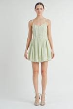 Load image into Gallery viewer, Corset Bubble Hem Mini Dress | ABND0631-2