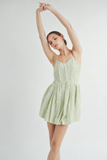 Load image into Gallery viewer, Corset Bubble Hem Mini Dress | ABND0631-2