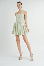 Load image into Gallery viewer, Corset Bubble Hem Mini Dress | ABND0631-2
