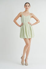 Load image into Gallery viewer, Corset Bubble Hem Mini Dress | ABND0631-2