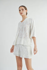 Load image into Gallery viewer, Sweater Hoodie Top & Shorts | ABES7500