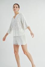 Load image into Gallery viewer, Sweater Hoodie Top & Shorts | ABES7500