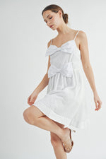 Load image into Gallery viewer, Double-Bow Pleated Mini Dress | ABED7520