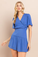 Load image into Gallery viewer, Short Bell-sleeve Mini Dress / S#ABDD0153