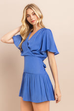 Load image into Gallery viewer, Short Bell-sleeve Mini Dress / S#ABDD0153