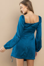 Load image into Gallery viewer, Overlap Shirring Mini Dress / ABDD0167