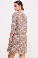 Load image into Gallery viewer, 3/4 Sleeve Mini Dress I ABED7600