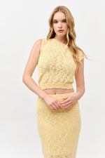 Load image into Gallery viewer, Chic Knitted Asymmetrical Set l ABES7544 I YELLOW I SHIP 05/15/25