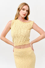 Load image into Gallery viewer, Chic Knitted Asymmetrical Set l ABES7544 I YELLOW I SHIP 05/15/25