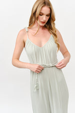 Load image into Gallery viewer, Tie Waist Jumpsuit / S#ABHJ0108