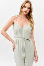 Load image into Gallery viewer, Tie Waist Jumpsuit / S#ABHJ0108