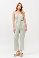 Load image into Gallery viewer, Tie Waist Jumpsuit / S#ABHJ0108