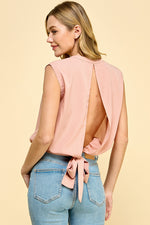 Load image into Gallery viewer, Tie Back top / S#ABHT0105