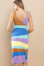 Load image into Gallery viewer, Color Block Cutout Top / S#ABNS0649