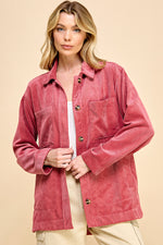 Load image into Gallery viewer, Boyfriend Oversized Corduroy Shacket / S#AIB3014