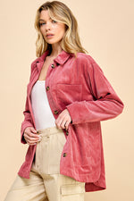 Load image into Gallery viewer, Boyfriend Oversized Corduroy Shacket / S#AIB3014