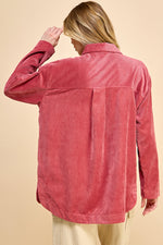 Load image into Gallery viewer, Boyfriend Oversized Corduroy Shacket / S#AIB3014