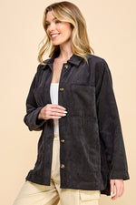 Load image into Gallery viewer, Boyfriend Oversized Corduroy Shacket / S#AIB3014
