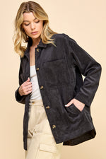 Load image into Gallery viewer, Boyfriend Oversized Corduroy Shacket / S#AIB3014