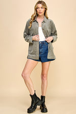 Load image into Gallery viewer, Boyfriend Oversized Corduroy Shacket / S#AIB3014