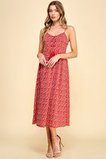 Load image into Gallery viewer, Cami Bow Front Midi Dress / S#HD5053