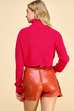 Load image into Gallery viewer, Turtle Neck Crip Sweater I ABHS0137
