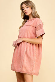 Vintage Wash Babydoll Tunic Dress | ABND0685