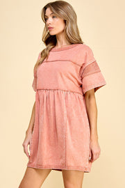 Vintage Wash Babydoll Tunic Dress | ABND0685