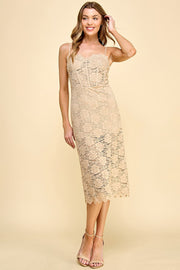 Corset Midi Dress | ABND0679 | INSTOCK