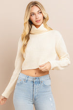 Load image into Gallery viewer, Turtle Neck Crip Sweater I ABHS0137
