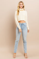Load image into Gallery viewer, Turtle Neck Crip Sweater I ABHS0137
