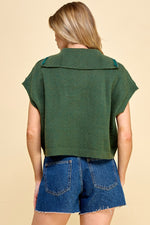 Load image into Gallery viewer, Sleeveless Zip Front High Neck Sweatshirt | ABNS0661
