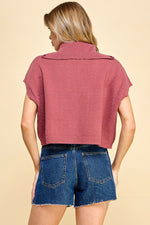 Load image into Gallery viewer, Sleeveless Zip Front High Neck Sweatshirt | ABNS0661
