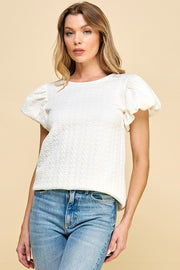 Textures Knit Top | ABNT0638