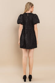 Floral Jacquard Mini Dress | ABND0708