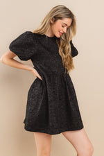 Load image into Gallery viewer, Floral Jacquard Mini Dress | ABND0708
