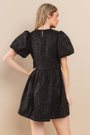 Floral Jacquard Mini Dress | ABND0708