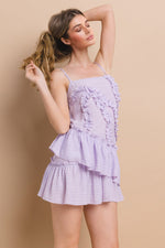 Load image into Gallery viewer, Shirring Ruffle Detail Cami Dress | ABND0817
