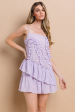 Load image into Gallery viewer, Shirring Ruffle Detail Cami Dress | ABND0817
